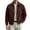 Wine, variant on FRSASU Men's Faux Suede Jacket Lapel Collar Full Zip Lightweight Casual Business Coat with Pockets Wine
