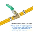 thumbnail image 5 of REGALWOVEN Ball Valve, Brass Shut-off Valve Switch Hose Barb Pipe Tube Fittings 90 Degree Handle Green 1/2", 5 of 5