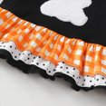 thumbnail image 6 of YIWULA Toddler Baby Girl Halloween Outfit Flare Long Sleeve Pumpkin Embroidery Top Bell Bottoms 2Pcs Set(6-12 Months,Black), 6 of 7