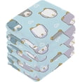 thumbnail image 3 of Coolnut Cartoon Penguin and Heart Washcloths Towels, Highly Absorbent and Soft Cotton Face Cloths, 6 Pack Quick Dry Wash Cloths - 12 X 12 Inches Washcloth Gift, 3 of 7