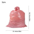 thumbnail image 3 of 3 Pcs Extra Large Christmas Plastic Gift Bags, Oversized Durable Christmas Storage Bag for Xmas Party Decorations or Gifts 56x36 Inch Red, 3 of 6
