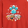 thumbnail image 3 of Paw Patrol - Pup Group Snowy Pawprint - Toddler And Youth Long Sleeve Graphic T-Shirt, 3 of 6