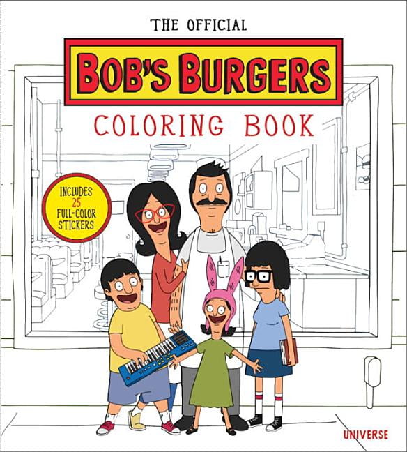 The Official Bob S Burgers Coloring Book Paperback Walmart Com