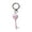 Pink, variant on Stylish Heart Key Holder For Bag Keys Lightweight Alloy Accessory Unique Key Chain Charm For Her Him