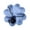 Blue, variant on Hanging Wild Bird Feeder and Waterer 4 Compartment Heart Shaped Outdoor Bird Feeder for Garden and Patio Seed Water Combo Station Durable Metal(Blue)