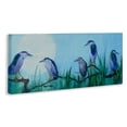 thumbnail image 3 of Stupell Industries Night Herons & Moon Canvas Wall Art design by Floy Zittin, 10 x 24, 3 of 7