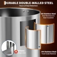 thumbnail image 3 of 110 Cups Commercial Coffee Urn, 16 L/4.2 gal Large Capacity Stainless Steel Hot Coffee Maker, Double Wall Heat Retention Thermal Carafe for Wedding, Buffet, Catering, Events, Party Gather, 3 of 6