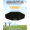 thumbnail image 4 of Sombrilla Portatil para Sol y Lluvia - Paraguas de Bolsillo para Viaje, Mini Sombrilla Paraguas UV Protección del Sol, 4 of 4