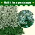 thumbnail image 3 of 7.6ft Pre-Lit Artificial Christmas Trees, Green Christmas Tree with Pre-Strung 300 LED Lights and 1200 Tips, Indoor Outdoor Christmas Decoration for Home Party Office, 3 of 7