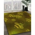 thumbnail image 3 of Ahgly Company Tapis d'Intérieur Lavable à la Machine, Carré, Transitionnel, Brun Boulanger, Tapis de Zone, 3 Pieds Carré, 3 of 7