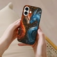 thumbnail image 4 of Compatible with Iphone 16 Case - Cute Soft Red And Blue Fire Dragon F Silicone Case Compatible with Iphone 16 Phone Case for Women Men, 4 of 6