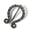 C, variant on Armory Replicas Anglo-Saxon Damascus Steel Fibula Brooch – Hand-Forged Cloak Pin for Reenactment & Costume Wear