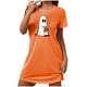 thumbnail image 1 of Camisón corto de talla grande para mujer, camisón de manga corta con estampado de pecho a la moda, camisón para mujer, 1 of 2