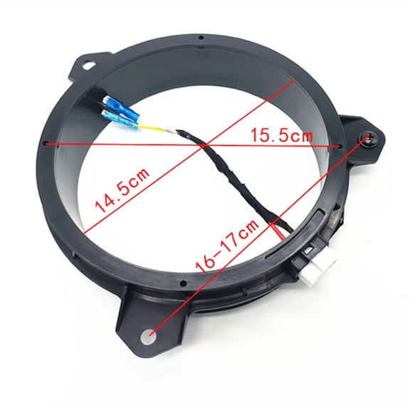 Zyutaosan 2Pcs Audio Modification 6.5 Inch Speaker Adapter Mount With Lossless Wire Harness For Toyota Rav4 Prado Highlander Lexus