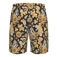 thumbnail image 6 of Kdxio Sunflowers Bee Pattern Mens Casual Shorts - Drawstring Summer Beach Sports Shorts for Men, 6 of 9