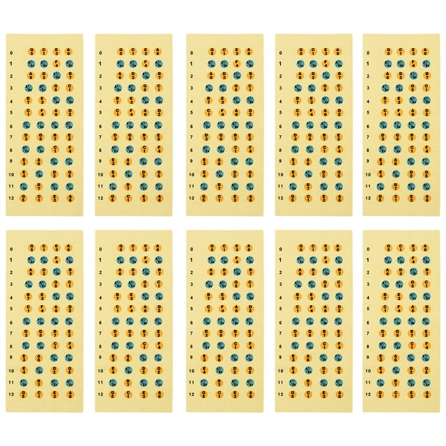 20pcs Pegatizas de escala musical de ukelele pegatinas útiles para principiantes para principiantes