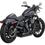 Vance & Hines Black Shortshots Staggered Exhaust System (47329)