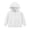 White, variant on MexChoioe Boys and Girls Zip Up Hoodie Long Sleeve Hooded Sweatshirt Solid Color Outerwear with Pockets Versatile for Back to School and Daily Activities