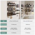 thumbnail image 5 of Veken Organizador de ducha de acero inoxidable, paquete de 6, estantes adhesivos inoxidables con soporte para jabón, organizadores y almacenamiento de baño de gran capacidad, sin perforación, decoraci, 5 of 5