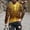 #326-Yellow, variant on Ceisia Men's Gold Starburst Print T-Shirt | Slim Long-Sleeve Crewneck Festive Casual Top Gift