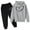 Dark Gray, variant on XEGLSBU Toddler Girl Outfits 2T Dress Girls Casual Outfits 2 Pcs Print Hoodie with Soft Pants Playful and Bottoms Comfy Daily Wear for Toddler Dark Gray Size 13-14 Years