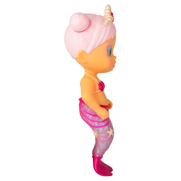 Bloopies Mermaid 9 inch Doll Sweety with Color Changing Tail and Sea Friend Character