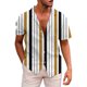 thumbnail image 1 of Camisas Casuales Para Hombre Camisa de Hombre Camisa de Manga Corta con Botones Camisa Informal con Estampado de Playa de Verano a para Hombre (Sky Blue, L), 1 of 5