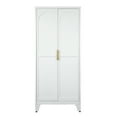 thumbnail image 6 of Tcbosik 71"H Farmhouse Storage Cabinet with 2 Doors, Modern Cupboard with Adjustable Shelves, Accent Cabinet for Kitchen, Dining Room, Living Room, White, 6 of 11