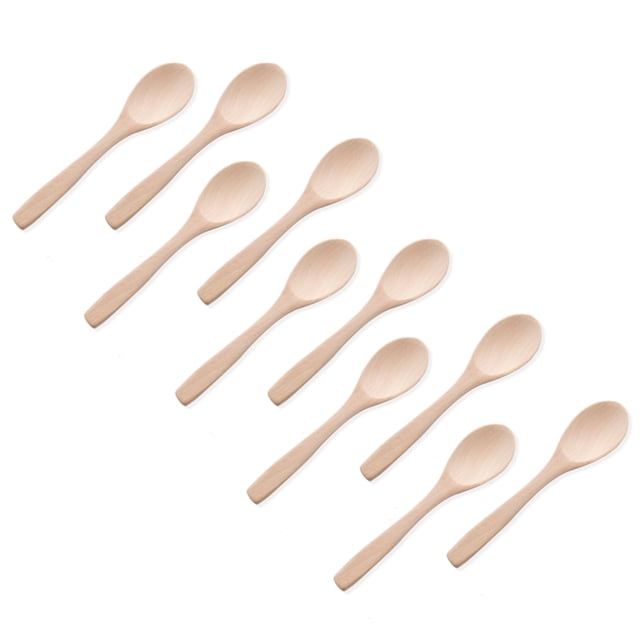 Advancent Paquete de 10 cucharas de pequeñas, utensilios de comedor para niños, cucharadita de miel, condimentos de cocina para condimentos de Mostrada tipo 8 Advancent HA059797-08B