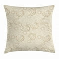 thumbnail image 1 of Floral Throw Pillow Cushion Cover, Retro Toned Design Wildflowers Carnations Flourishing Nature Lines Wedding Inspired, Decorative Square Accent Pillow Case, 24 X 24 Inches, Cream Tan, by Ambesonne, 1 of 2