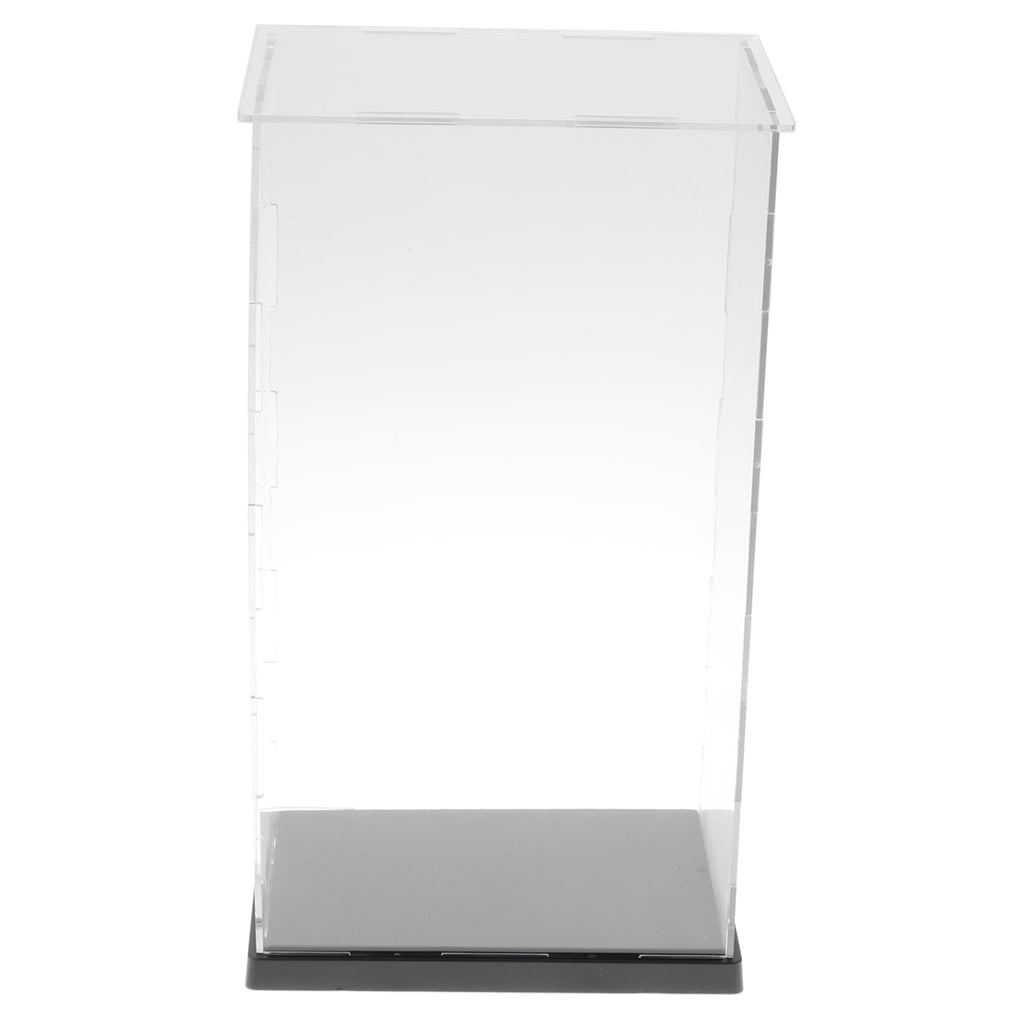 14x19x34cm Acrylic Model Display Case with Plastic Base Clear Show Box 