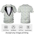 thumbnail image 3 of QTAGTESS Tuxedo T-Shirt Peacock Print Shirt Fake Suit with Bowtie Tee, 3 of 7