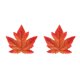 thumbnail image 1 of Yuarrent Vibrantes decoraciones de hojas de arce Hojas de otoño artificiales para eventos y celebraciones Type2 NO2, 1 of 6