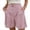 (Style 153)Watermelon Red, variant on EaskTriop Comfy Wide Leg Shorts for Women High Waisted Bermuda Shorts with Pockets Lightweight Breathable Summer Casual Dressy Lounge Shorts