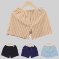 thumbnail image 3 of Mens Arrow Pants Cotton Home Pants Beach Pants Stripes Basic Simple Comfortable Elastic Waistband Button Mens Boxer Hombre, 3 of 10