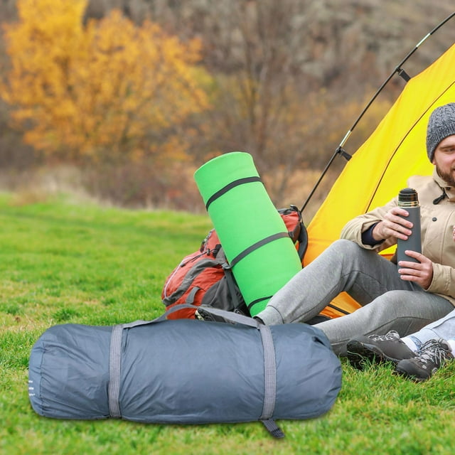 DYNWAVECA Compression Stuff Sack Organizer Water Resistant Clothes Storage Sleeping Bag Compression Sack for Canoeing Rafting Traveling Gray