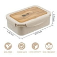 thumbnail image 3 of Annvchi Bento Boxes for Adults 1400 ML Bento Lunch Box With Spoon & Fork - Durable for On-the-Go Meal, BPA-Free and Food-Safe Materials, 3 of 6