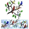 thumbnail image 3 of Lovely Stained Glass Effect Birds - On - Branch Window Panel Hanging, 3 of 7