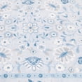 thumbnail image 3 of Mainstays Blue Persian Faux Fur Scalloped Indoor Area Rug, 4'x5'6", 3 of 8