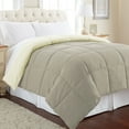 thumbnail image 2 of Modern Threads Reversible Ivory & Beige Adult Down Alternative Comforter, King, 2 of 2