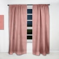 thumbnail image 2 of Designart 'Triangual Coral Retro Pattern' Mid-Century Modern Curtain Panel, 2 of 5