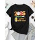thumbnail image 2 of Camiseta de verano para mujer Manga Corta 2025 Happy New Year Pattern Print Women's Fashion Trendy Women's Short Sleeve, Simple Casual Sports T-shirt, Holiday Comfortable Summer TopFather's Day, Mot, 2 of 7