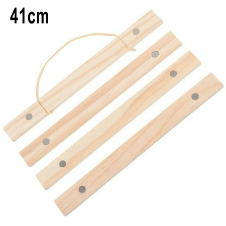 

JINGT Magnetic Pine Wood Photo Picture Frame 21cm-51cm Poster Print Wooden Hanger 41cm