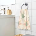 thumbnail image 3 of Yayeee 2 Pack Hand Towels for Bathroom 100% Cotton 16" x 28" Soft Absorbent Kitchen Towel, Pastel Beige Geometric, 3 of 7