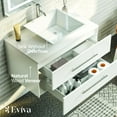 thumbnail image 4 of Totti Wave 30" White Modern Bathroom Vanity w/ Super White Man-Made Stone Top & Sink, 4 of 7