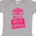 thumbnail image 4 of Inktastic Girls Rule, Boys Drool Girls Baby Bodysuit, 4 of 5