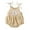 Beige, variant on IROINID Savings Neutral Crossover Onesies Baby Boys And Girl Comfortable Solid Color Rainbow Sling Romper Jumpsuit,Beige