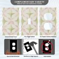 thumbnail image 3 of Yayeee Blank Wall Plate Cover 1-Gang 4.5"x2.7" Home Unused Decorative Outlet, Pastel Pink Geometric, 3 of 7