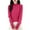 #-004Hot Pink, variant on ASDFVBKG Sweaters for Womens Long Sleeve Mock Neck Loose Knitted Sweater Top Casual Fall Winter Solid Pullover Dressy Clothes Camel 2XL