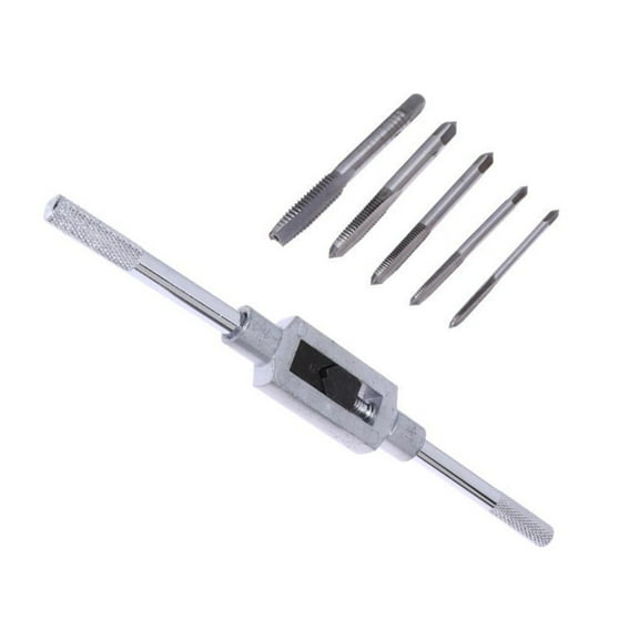 FUEENIRVA Multi-Spline Screw Extractor Silver 6Pack Vanadium Steel for Auto Repair